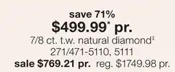 JC Penney 7/8 ct. t.w. natural diamond‡ offer