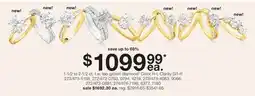 JC Penney 1-1/2 to 2-1/2 ct. t.w. lab-grown diamond‡ Color H-I, Clarity SI1-I1 offer