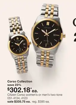 JC Penney Citizen Corso women's or men's two-tone offer