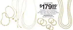 JC Penney Bracelets◊, mirror necklaces◊, endless hoop set◊ or rope chains‡ offer