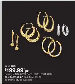 JC Penney Earrings◊188.99 pr offer