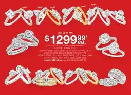 JC Penney 1-1/2 to 3-1/2 ct. t.w. lab-grown diamond‡◊ Color H-I, Clarity SI1-I1 offer