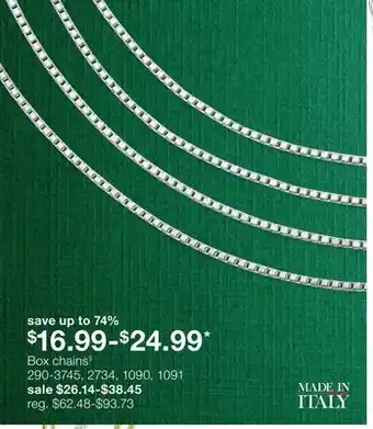JC Penney Box chains§ offer