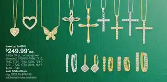 JC Penney 1/6 to 1/4 ct. t.w. lab-grown offer