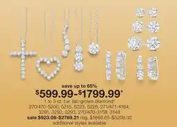 JC Penney 1 to 3 ct. t.w. lab-grown diamond◊ offer