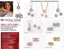 Boscov's LAB GROWN DIAMOND STUD EARRINGS & MATCHING PENDANTS offer