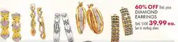 Boscov's DIAMOND EARRINGS offer