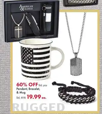 Boscov's Pendant, Bracelet, & Mug offer