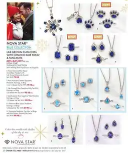 Boscov's BLUE COLLECTION LAB GROWN DIAMONDS WITH GENUINE BLUE TOPAZ & TANZANITE offer