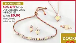 Boscov's LAB CREATED OPAL 4-PIECE SET offer