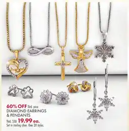 Boscov's DIAMOND EARRINGS & PENDANTS offer