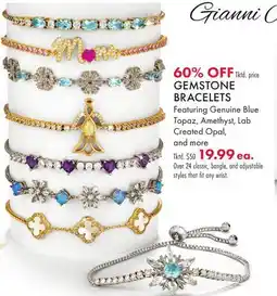 Boscov's GEMSTONE BRACELETS offer
