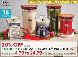 Boscov's ENTIRE STOCK WOODWICK PRODUCTS offer