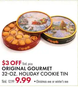 Boscov's ORIGINAL GOURMET 32-OZ. HOLIDAY COOKIE TIN offer