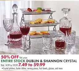 Boscov's DUBLIN & SHANNON CRYSTAL offer