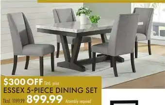 Boscov's ESSEX 5-PIECE DINING SET offer