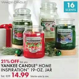 Boscov's YANKEE CANDLE HOME INSPIRATION 19-OZ. JAR offer