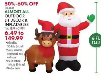 Boscov's ALL OUTDOOR LIT DÉCOR & INFLATABLES offer