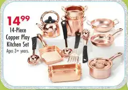 Boscov's 14-Piece Copper Play Kitchen Set offer
