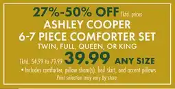Boscov's ASHLEY COOPER 6-7 PIECE COMFORTER SET offer
