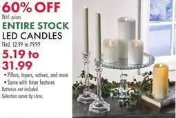 Boscov's STOCK LED CANDLES offer
