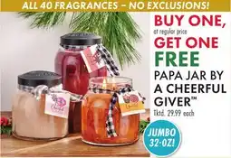 Boscov's PAPA JAR BY A CHEERFUL GIVER offer