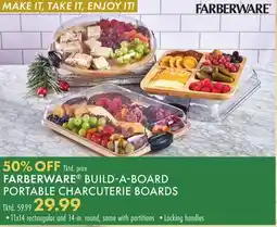Boscov's FARBERWARE BUILD-A-BOARD PORTABLE CHARCUTERIE BOARDS offer