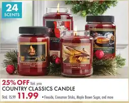 Boscov's COUNTRY CLASSICS CANDLE offer