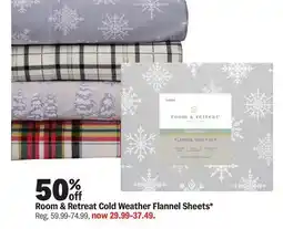 Meijer Room & Retreat Cold Weather Flannel Sheets offer