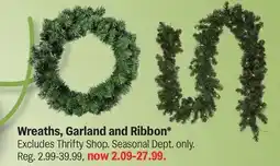 Meijer Wreaths, Garland and Ribbon offer