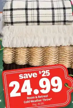 Meijer Room & Retreat Cold Weather Throw offer