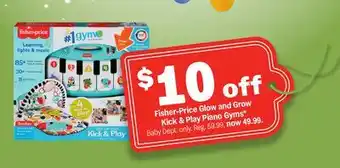 Meijer Fisher-Price Glow and Grow Kick & Play Piano Gyms offer
