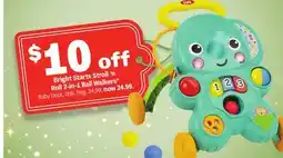 Meijer Bright Starts Stroll'n Roll 2-in-1 Ball offer