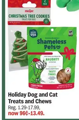 Meijer Holiday Dog and Cat Treats and Chews offer