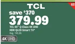Meijer TCL 65 Q Class 4K UHD HDR QLED Smart TV offer