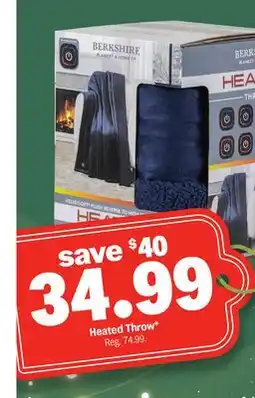 Meijer Heated Throw offer