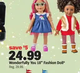 Meijer Wonderfully You 18 Fashion Doll offer
