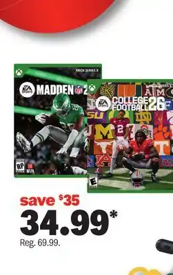 Meijer COLLEGE FOOTBALL 26 XBX offer