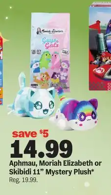 Meijer Aphmau, Moriah Elizabeth or Skibidi 11 Mystery Plush offer