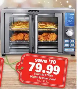Meijer Gourmia 6 Slice Digital Toaster Oven offer