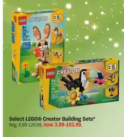 Meijer Select LEGO Creator Building Sets offer