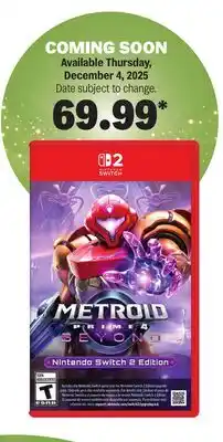 Meijer NSW2-METROID PRIME 4 BEYOND NINTENDO SWITCH 2 offer