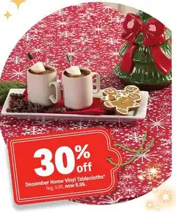 Meijer December Home Vinyl Tablecloths offer