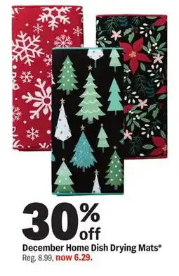Meijer December Home Dish Drying Mats offer