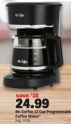 Meijer Mr. Coffee 12 Cup Programmable Coffee Maker offer