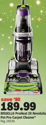Meijer BISSELL ProHeat 2X Revolution Pet Pro Carpet Cleaner offer