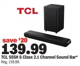 Meijer TCL S55H S Class 2.1 Channel Sound Bar offer