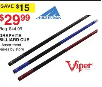 Dunham's Sports GRAPHITE BILLIARD CUE offer