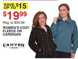 Dunham's Sports WOMEN'S COZY FLEECE OR CARDIGAN offer