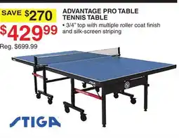 Dunham's Sports ADVANTAGE PRO TABLE TENNIS TABLE offer